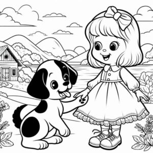 Desenho de Cachorros Desenho Colorir Imprimir 097