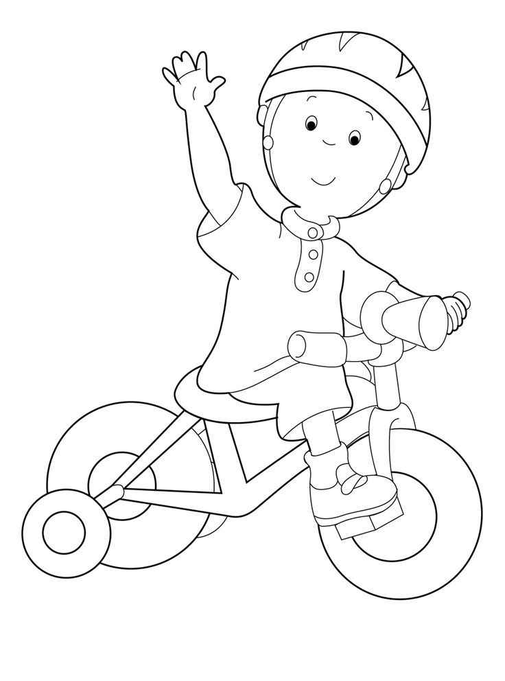 Desenho de Caillou Desenho Colorir Imprimir 02