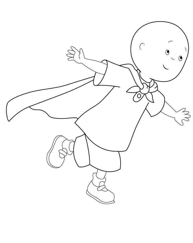 Desenho de Caillou Desenho Colorir Imprimir 03