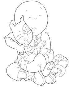 Desenho de Caillou Desenho Colorir Imprimir 05