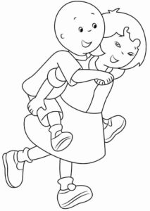 Desenho de Caillou Desenho Colorir Imprimir 10