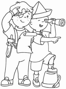 Desenho de Caillou Desenho Colorir Imprimir 11