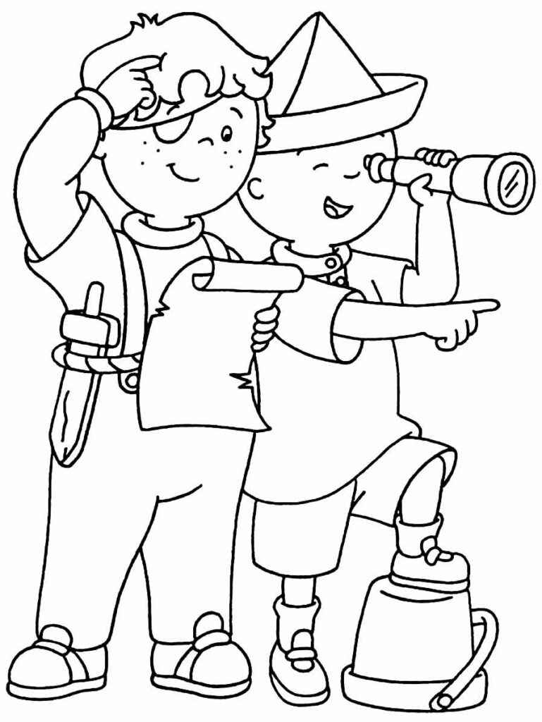 Desenho de Caillou Desenho Colorir Imprimir 11