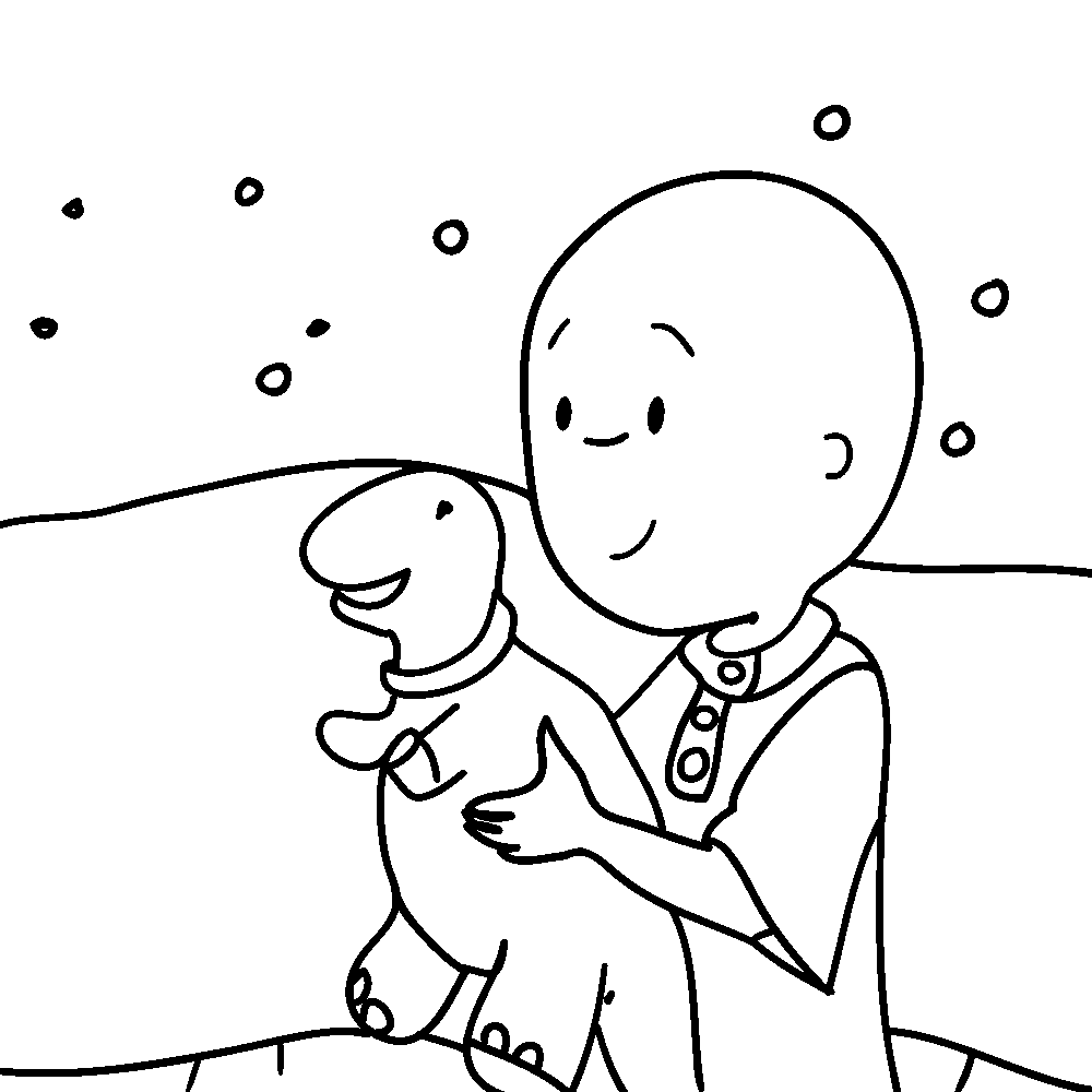Desenho de Caillou Desenho Colorir Imprimir 20