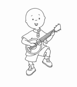 Desenho de Caillou Desenho Colorir Imprimir 25