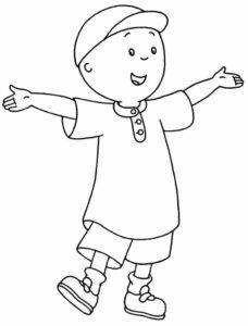 Desenho de Caillou Desenho Colorir Imprimir 26
