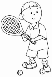 Desenho de Caillou Desenho Colorir Imprimir 28