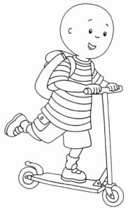 Desenho de Caillou Desenho Colorir Imprimir 30
