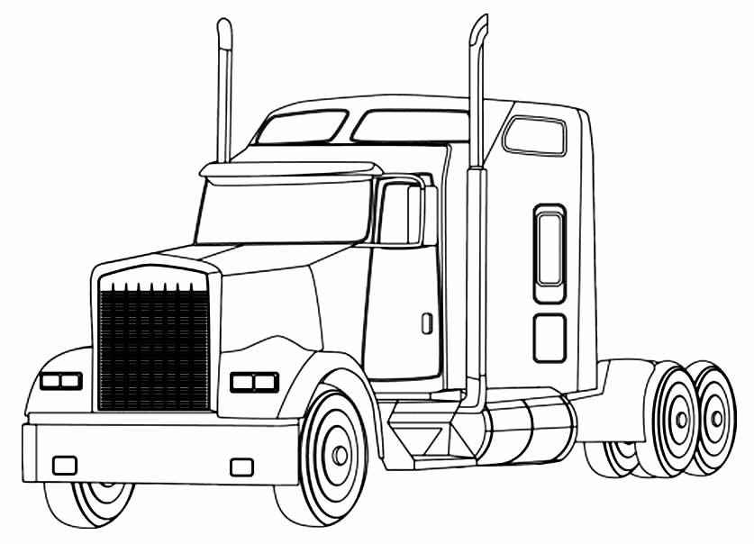 Desenho de Caminhao Desenho Colorir Imprimir 07