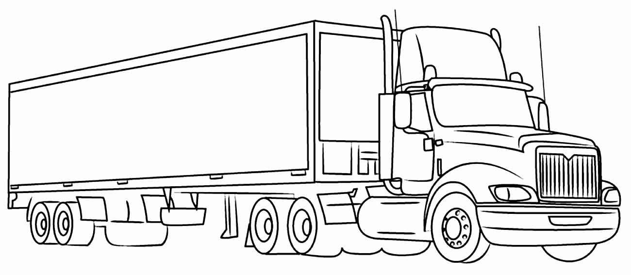 Desenho de Caminhao Desenho Colorir Imprimir 08