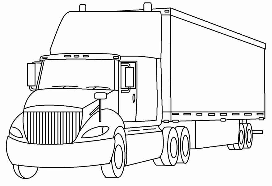 Desenho de Caminhao Desenho Colorir Imprimir 10