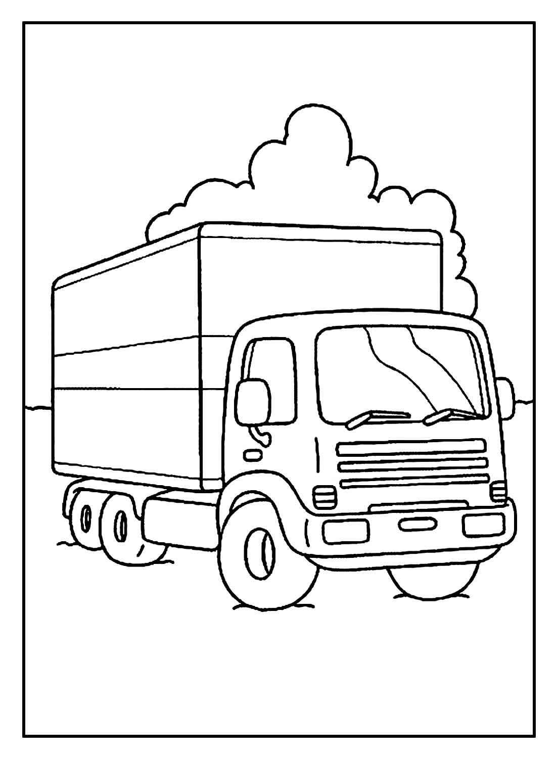 Desenho de Caminhao Desenho Colorir Imprimir 25