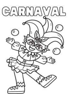 Desenho de Carnaval Desenho Colorir Imprimir 002
