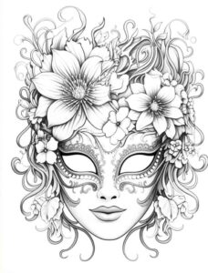 Desenho de Carnaval Desenho Colorir Imprimir 003