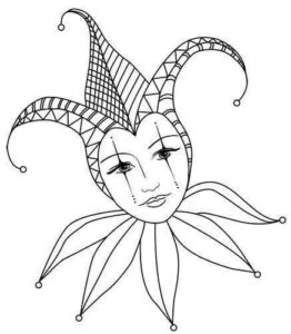 Desenho de Carnaval Desenho Colorir Imprimir 004