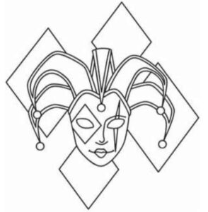 Desenho de Carnaval Desenho Colorir Imprimir 006