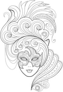 Desenho de Carnaval Desenho Colorir Imprimir 010