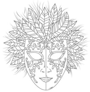 Desenho de Carnaval Desenho Colorir Imprimir 012