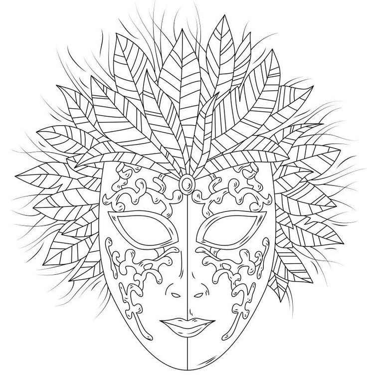 Desenho de Carnaval Desenho Colorir Imprimir 012