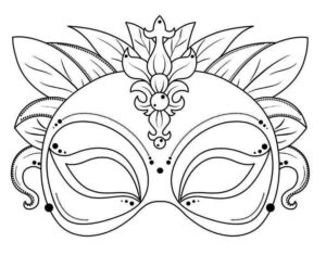 Desenho de Carnaval Desenho Colorir Imprimir 013