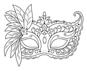 Desenho de Carnaval Desenho Colorir Imprimir 014