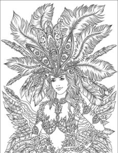 Desenho de Carnaval Desenho Colorir Imprimir 025