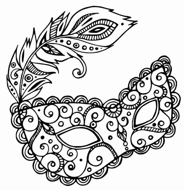 Desenho de Carnaval Desenho Colorir Imprimir 032