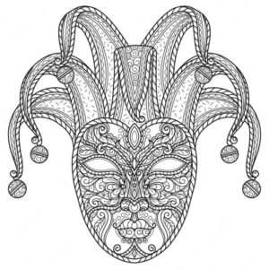 Desenho de Carnaval Desenho Colorir Imprimir 033