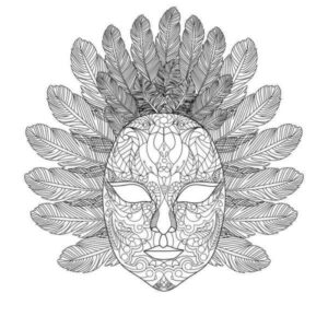 Desenho de Carnaval Desenho Colorir Imprimir 036