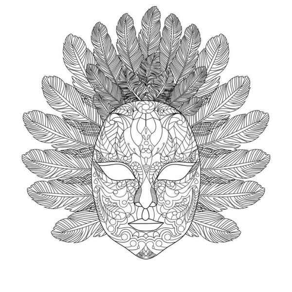 Desenho de Carnaval Desenho Colorir Imprimir 036