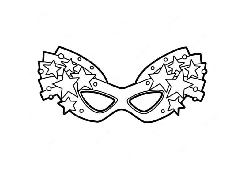 Desenho de Carnaval Desenho Colorir Imprimir 040