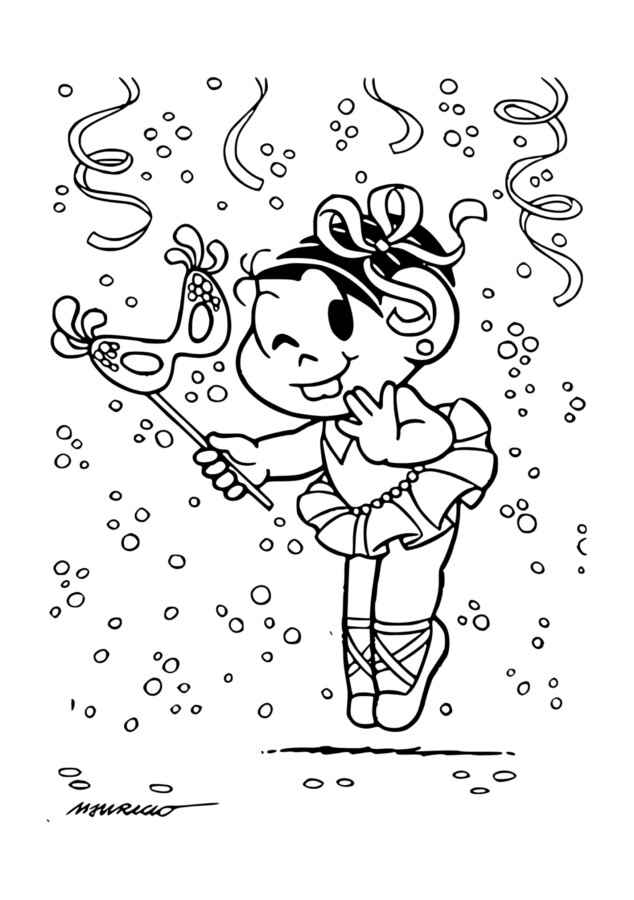 Desenho de Carnaval Desenho Colorir Imprimir 043