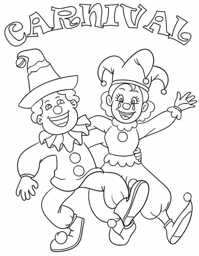 Desenho de Carnaval Desenho Colorir Imprimir 049