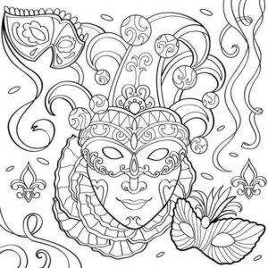 Desenho de Carnaval Desenho Colorir Imprimir 052