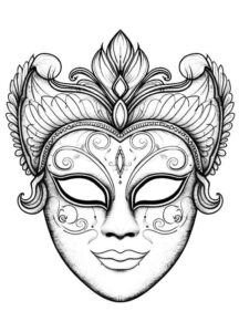 Desenho de Carnaval Desenho Colorir Imprimir 053