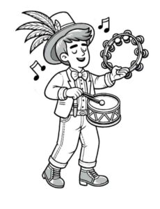 Desenho de Carnaval Desenho Colorir Imprimir 069