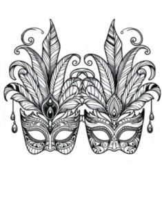 Desenho de Carnaval Desenho Colorir Imprimir 072