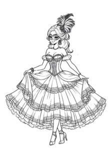 Desenho de Carnaval Desenho Colorir Imprimir 074