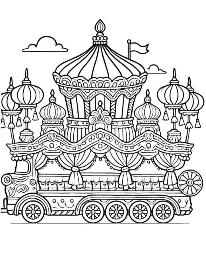 Desenho de Carnaval Desenho Colorir Imprimir 079