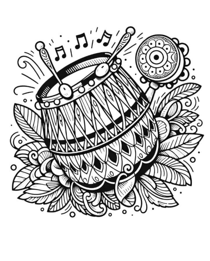 Desenho de Carnaval Desenho Colorir Imprimir 080