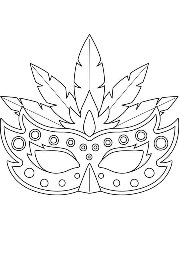 Desenho de Carnaval Desenho Colorir Imprimir 084