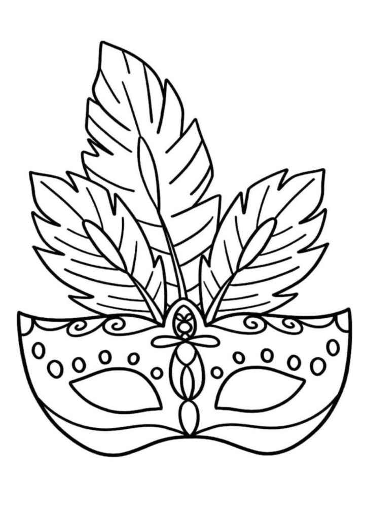 Desenho de Carnaval Desenho Colorir Imprimir 085