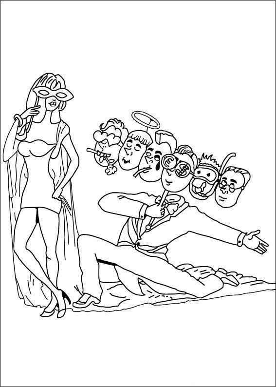 Desenho de Carnaval Desenho Colorir Imprimir 092