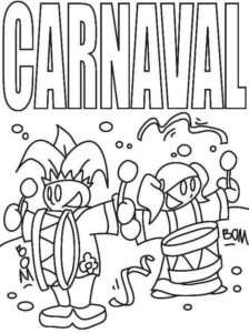 Desenho de Carnaval Desenho Colorir Imprimir 095