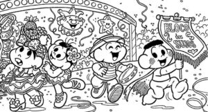 Desenho de Carnaval Desenho Colorir Imprimir 097