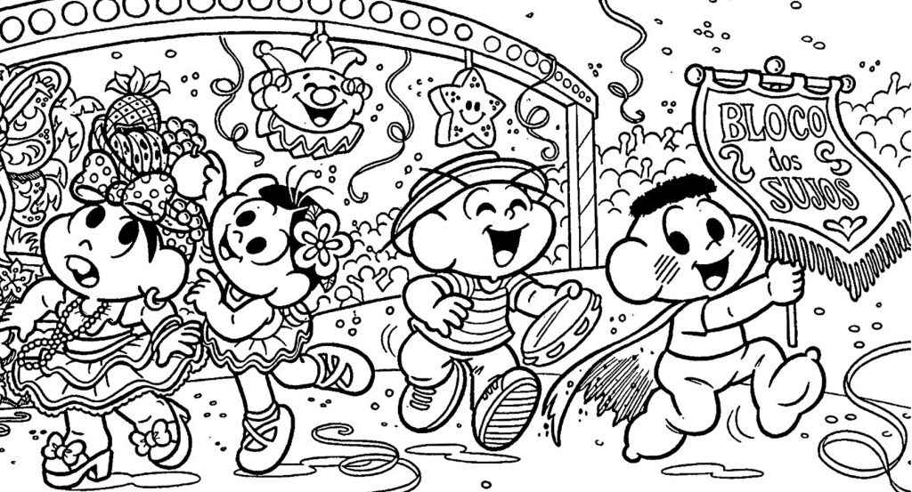 Desenho de Carnaval Desenho Colorir Imprimir 097