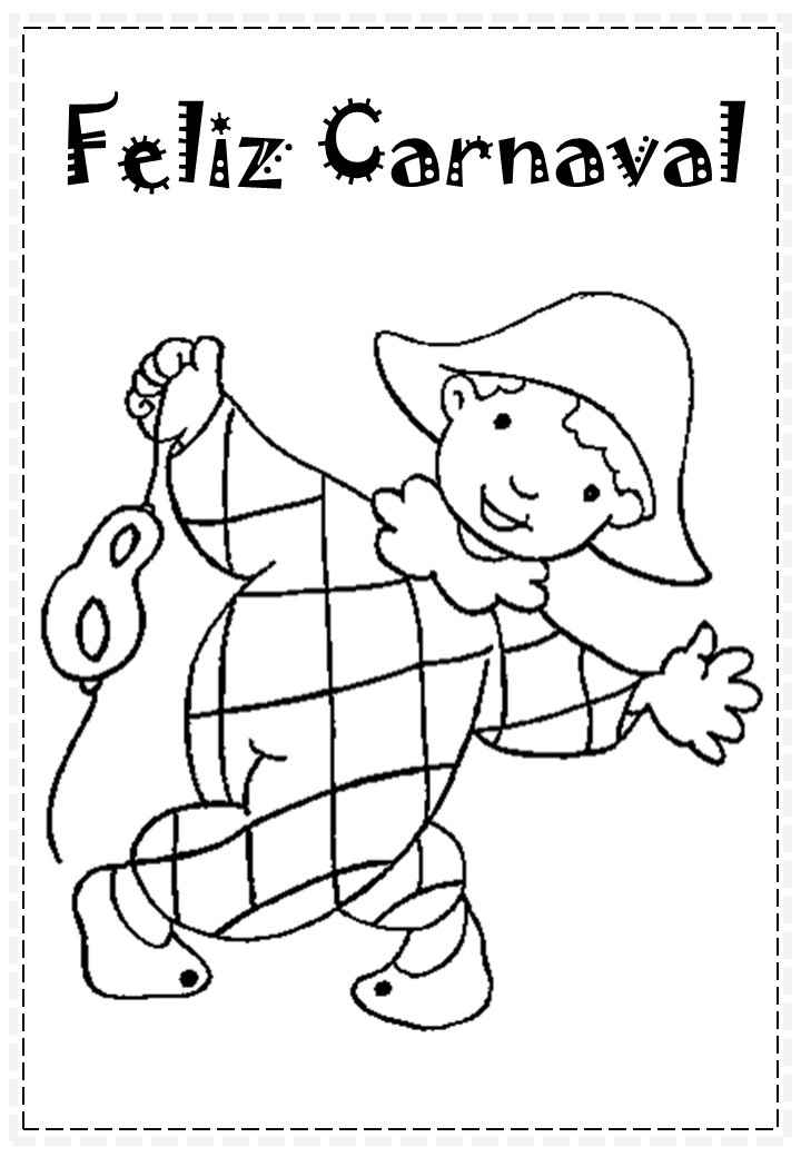 Desenho de Carnaval Desenho Colorir Imprimir 100