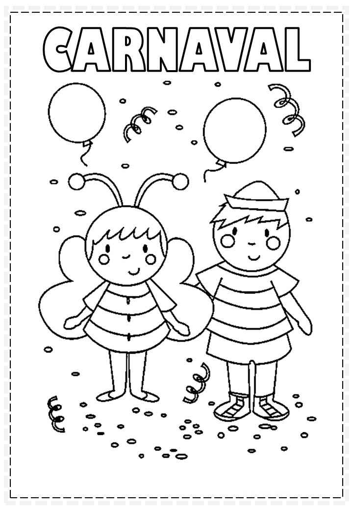 Desenho de Carnaval Desenho Colorir Imprimir 103