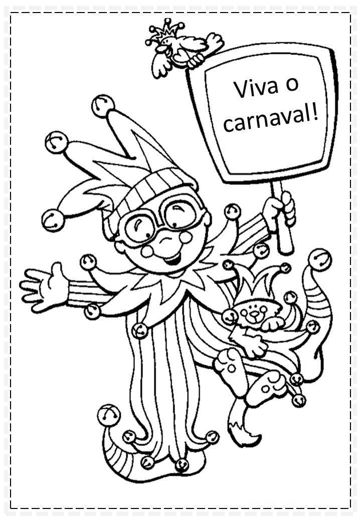 Desenho de Carnaval Desenho Colorir Imprimir 105