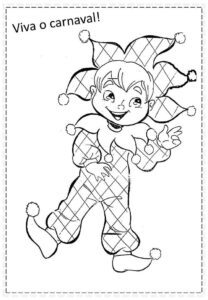 Desenho de Carnaval Desenho Colorir Imprimir 106